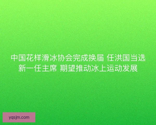 中国花样滑冰协会完成换届 任洪国当选新一任主席 期望推动冰上运动发展